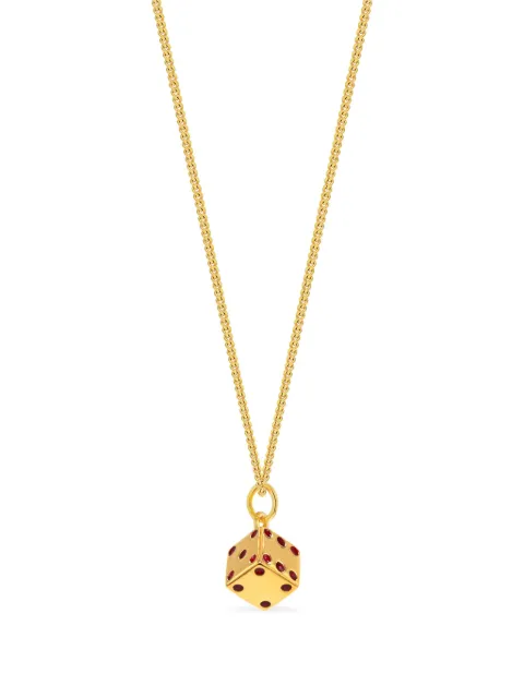 True Rocks Dice necklace Gold DICENECKLACEGOLD