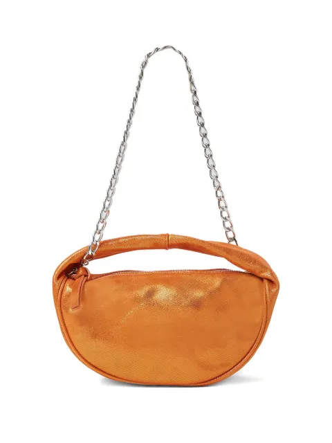 BY FAR metallic-leather shoulder bag Orange 23PFBCUSSBUGJLLSMA