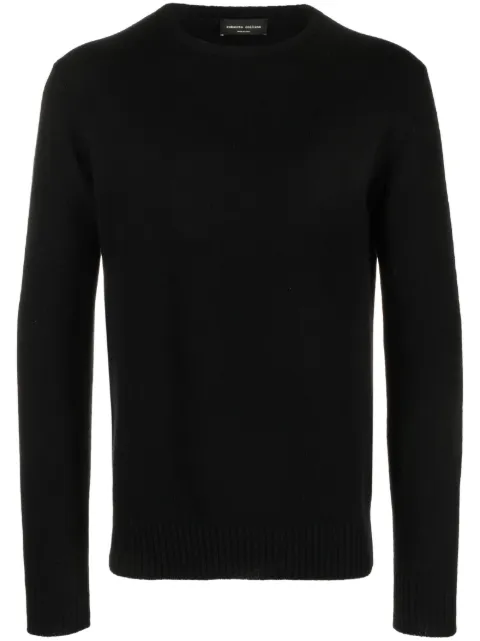 Roberto Collina crew-neck merino-cashmere jumper Black RP37001