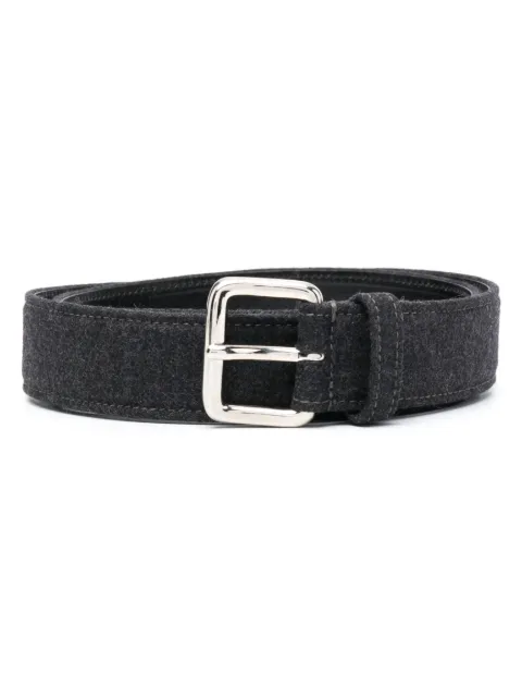 Gianfranco Ferré Pre-Owned 2000s wool buckle belt Grey GNFR120EE