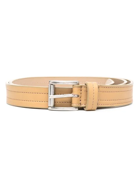 Gianfranco Ferré Pre-Owned 2000s stitched buckled belt Neutrals GNFR120BB