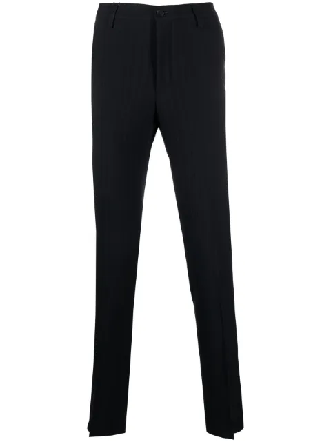 ETRO textured-finish tailored trousers Blue 1W715122