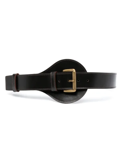 Gianfranco Ferré Pre-Owned 2000s leather buckle belt Brown GNFR180CC