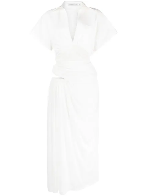 Christopher Esber Comosum Clash shirtdress White 23023454