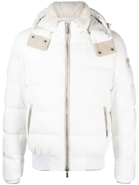 Moorer hooded padded jacket White MOUBO300006TEPA244
