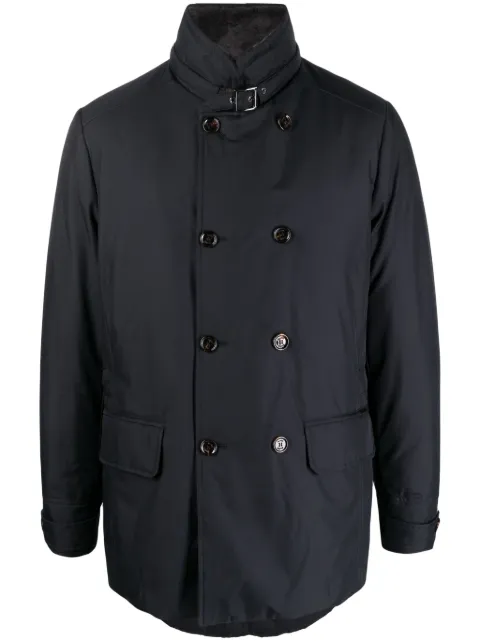 Moorer Kurt-GF double-breasted padded coat Blue MOUGI100842TEPA012