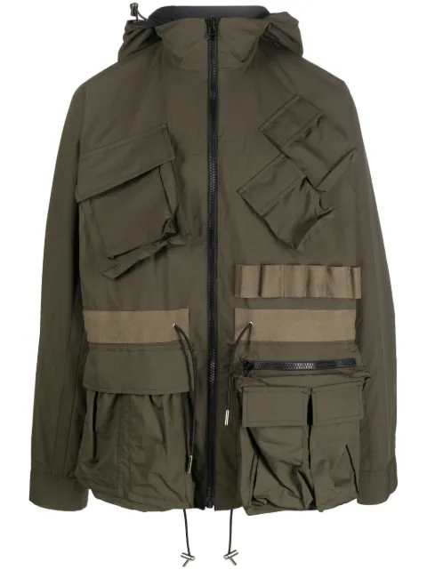 sacai Matte Blouson reversible taffeta jacket Black 03139M
