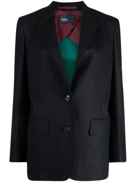 Kolor knitted-back single-breasted blazer Black 23WCLJ08112