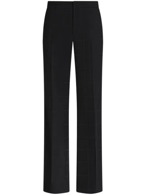 ETRO virgin-wool straight-leg trousers Black 1W8260219