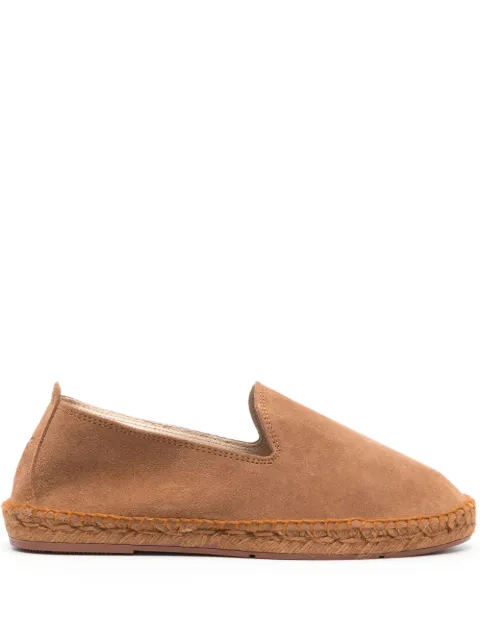 Manebi flat suede espadrilles Brown R51C0