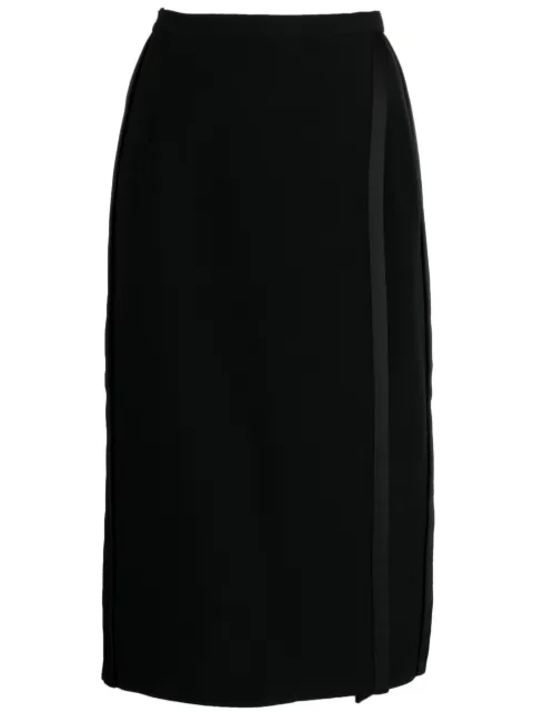 Dice Kayek overlapping-panel high-waist skirt Black PF23J496