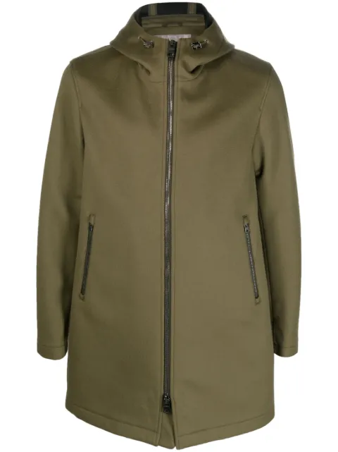 Herno zip-up hooded coat Green PA00027UR33379