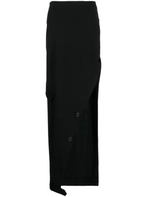 Monse high-waisted cotton skirt Black MR240614WJY