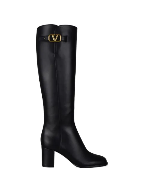 Valentino Garavani VLogo signature calfskin boot 70mm Black WS0HY0DSH