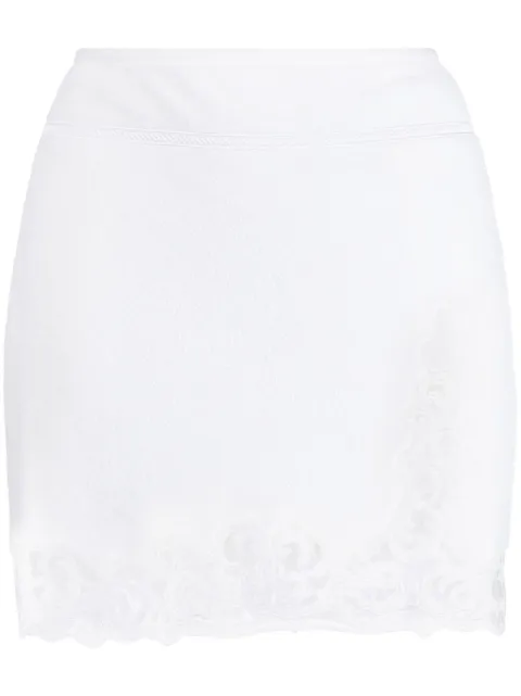 Alexander Wang corded-lace high-waist skirt White 1CC3235217