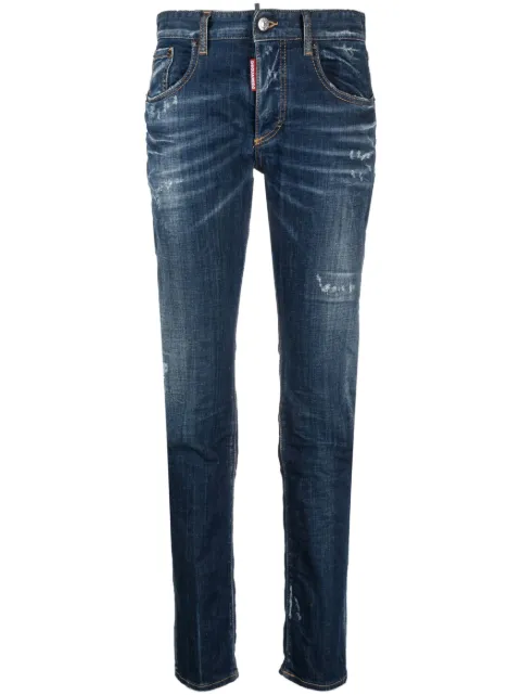 DSQUARED2 24/7 distressed skinny jeans Blue S72LB0653S30342