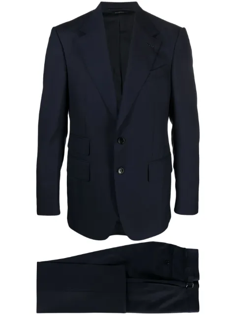 TOM FORD single-breasted wool suit Blue 2LEN01WOS02