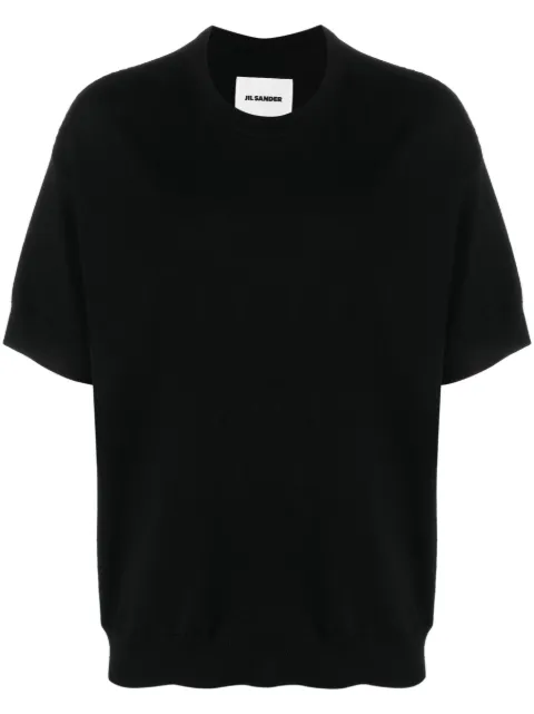 Jil Sander short-sleeve wool T-shirt Black J23GC0101J14532