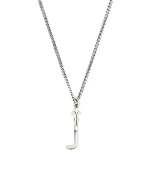 Emanuele Bicocchi Alphabet pendant necklace Silver INZJ