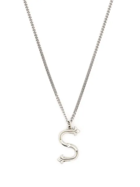 Emanuele Bicocchi Alphabet pendant necklace Silver INZS