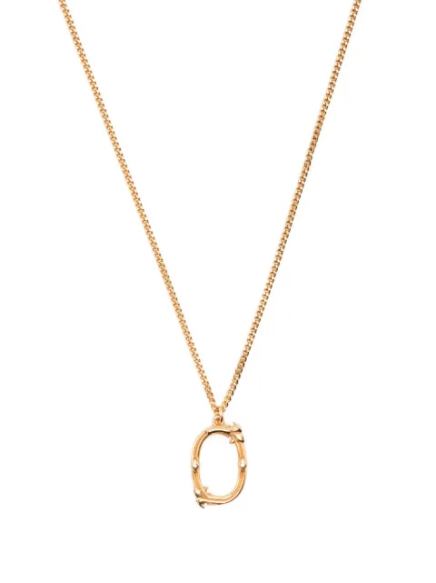 Emanuele Bicocchi O Alphabet Pendant necklace Gold GINZO