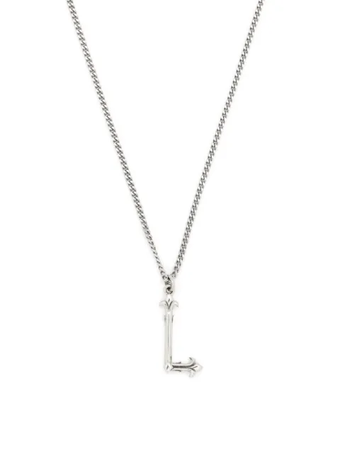 Emanuele Bicocchi Alphabet pendant necklace Silver INZL