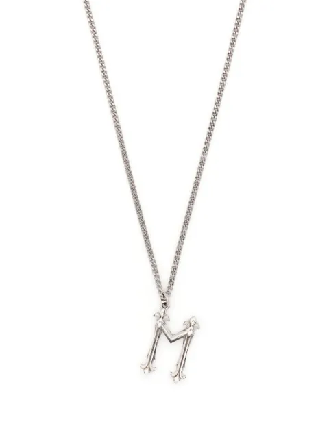 Emanuele Bicocchi Alphabet pendant necklace Silver INZM