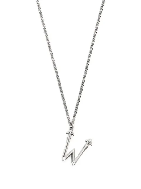 Emanuele Bicocchi Alphabet pendant necklace Silver INZW