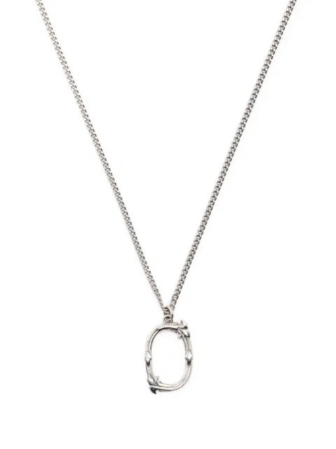 Emanuele Bicocchi Alphabet pendant necklace Silver INZO