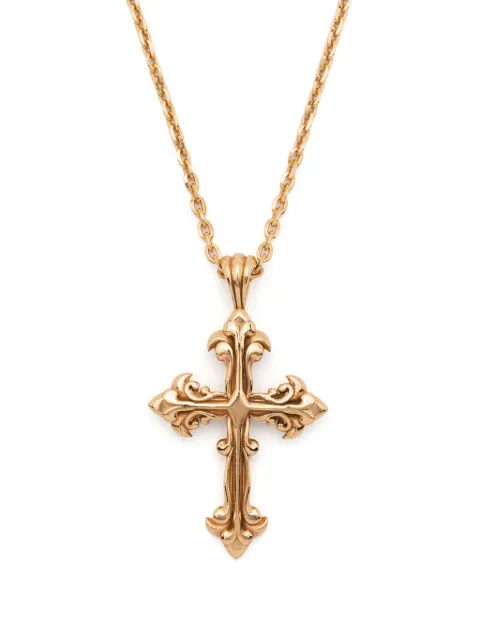 Emanuele Bicocchi large Avelli cross necklace Gold SFCN2G