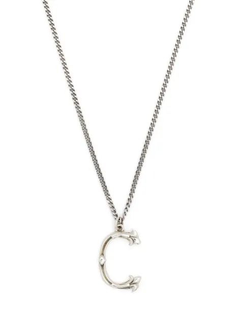 Emanuele Bicocchi Alphabet Pendant C sterling silver necklace Silver INZC