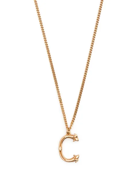 Emanuele Bicocchi C letter-pendant chain necklace Gold GINZC