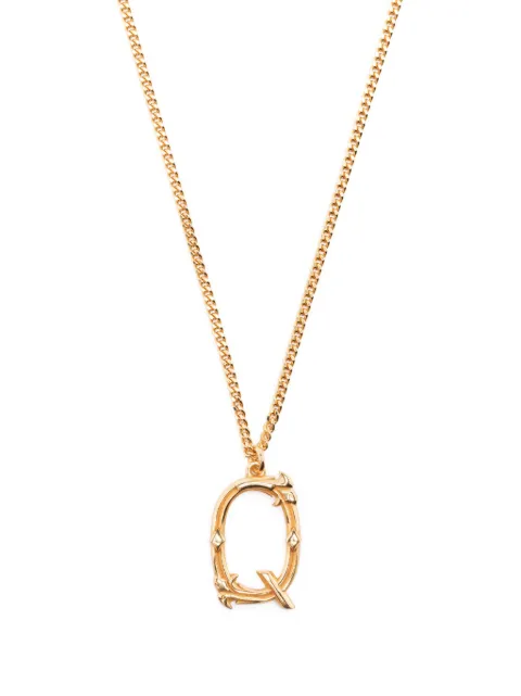 Emanuele Bicocchi Q letter pendant necklace Gold GINZQ
