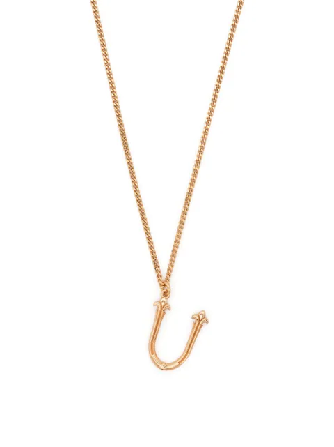 Emanuele Bicocchi statement-pendant polished-finish necklace Gold GINZU