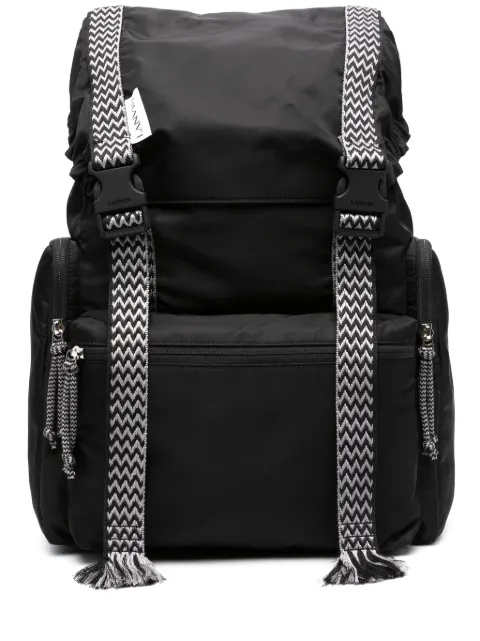Lanvin Curb strap-detail backpack Black LMBGIA01DAVIA23