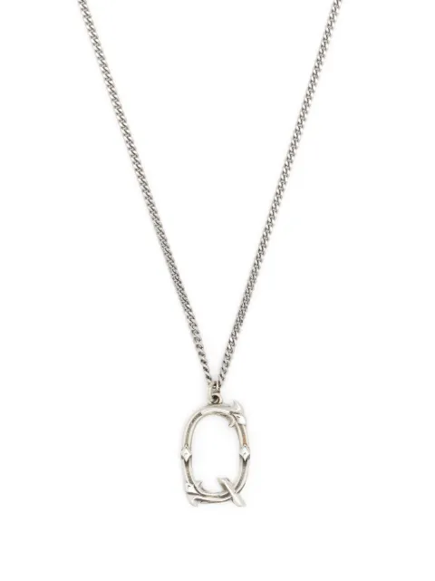 Emanuele Bicocchi Alphabet pendant necklace Silver INZQ