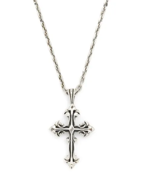 Emanuele Bicocchi Avelli cross-pendant necklace Silver SFCN3