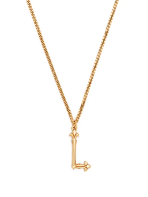 Emanuele Bicocchi L Alphabet Pendant necklace Gold GINZL