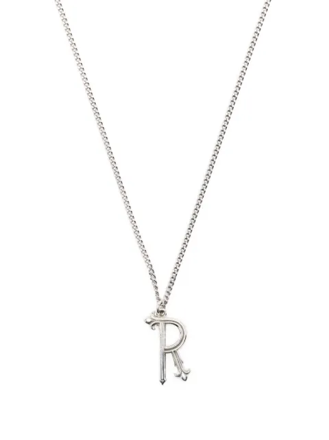 Emanuele Bicocchi statement-pendant polished-finish necklace Silver INZR