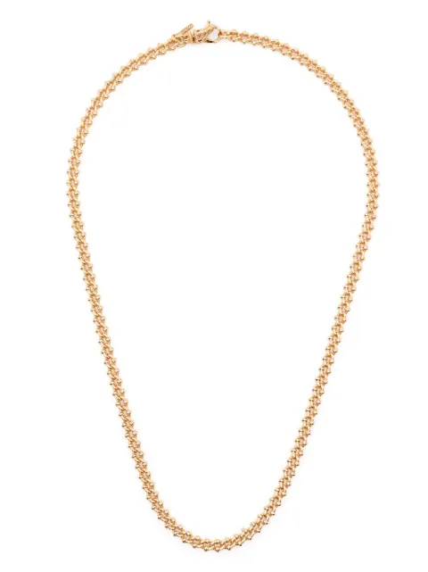 Emanuele Bicocchi knot-detail gold-plated chain necklace Gold SKNN1G