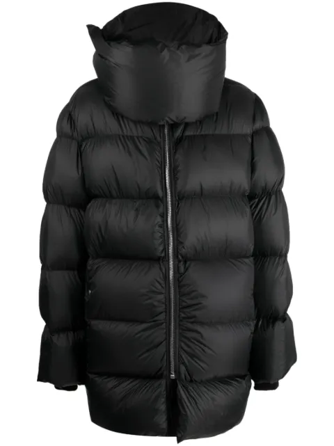 Rick Owens high-neck puffer coat Black RU02C7741NPD309