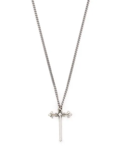Emanuele Bicocchi cross-pendant polished-finish necklace Silver INST