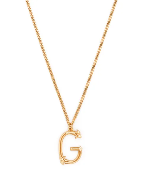 Emanuele Bicocchi statement-pendant polished-finish necklace Gold GINZG