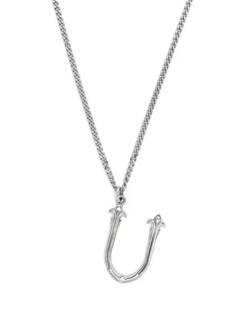 Emanuele Bicocchi Alphabet pendant necklace Silver INZU