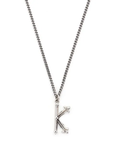 Emanuele Bicocchi Alphabet pedant necklace Silver INZK