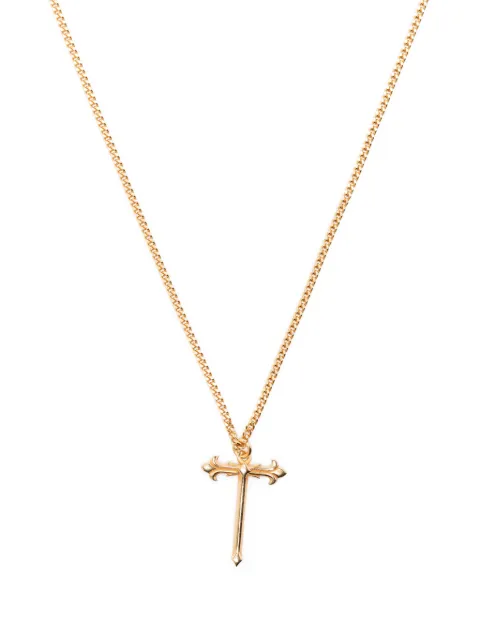 Emanuele Bicocchi cross-pendant polished-finish necklace Gold GINST