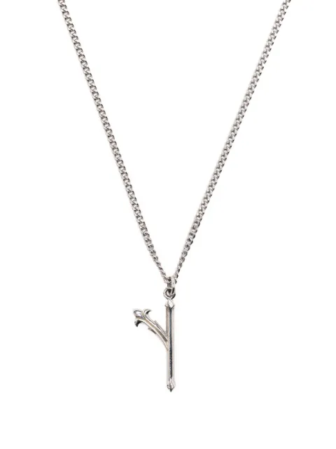 Emanuele Bicocchi Alphabet pendant necklace Silver INZY