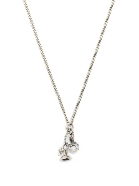 Emanuele Bicocchi wild rose pendant necklace Silver RSPP6