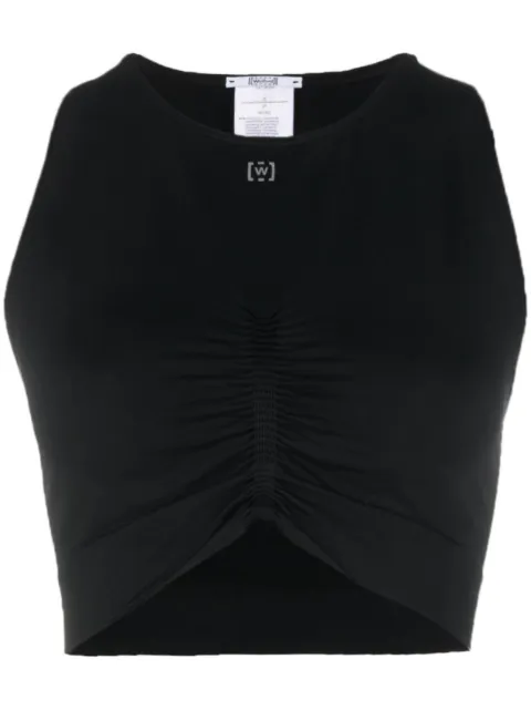 Wolford ruched-detailing performance top Black 57160