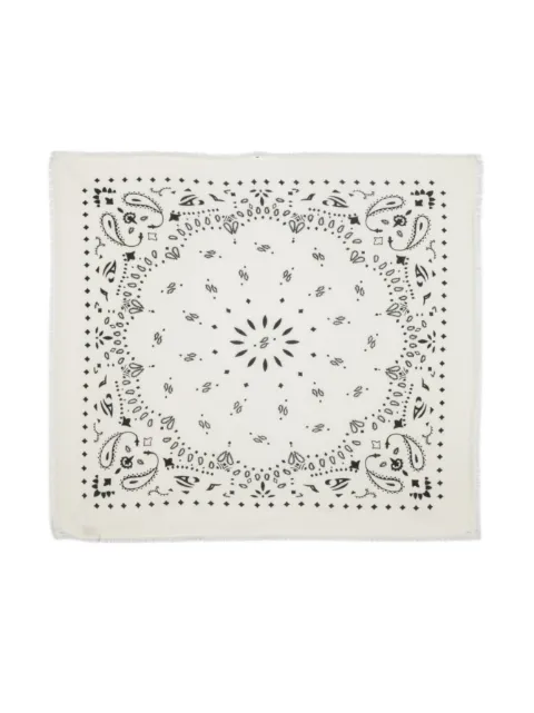 kujten large paisley-print bandana White AK2221